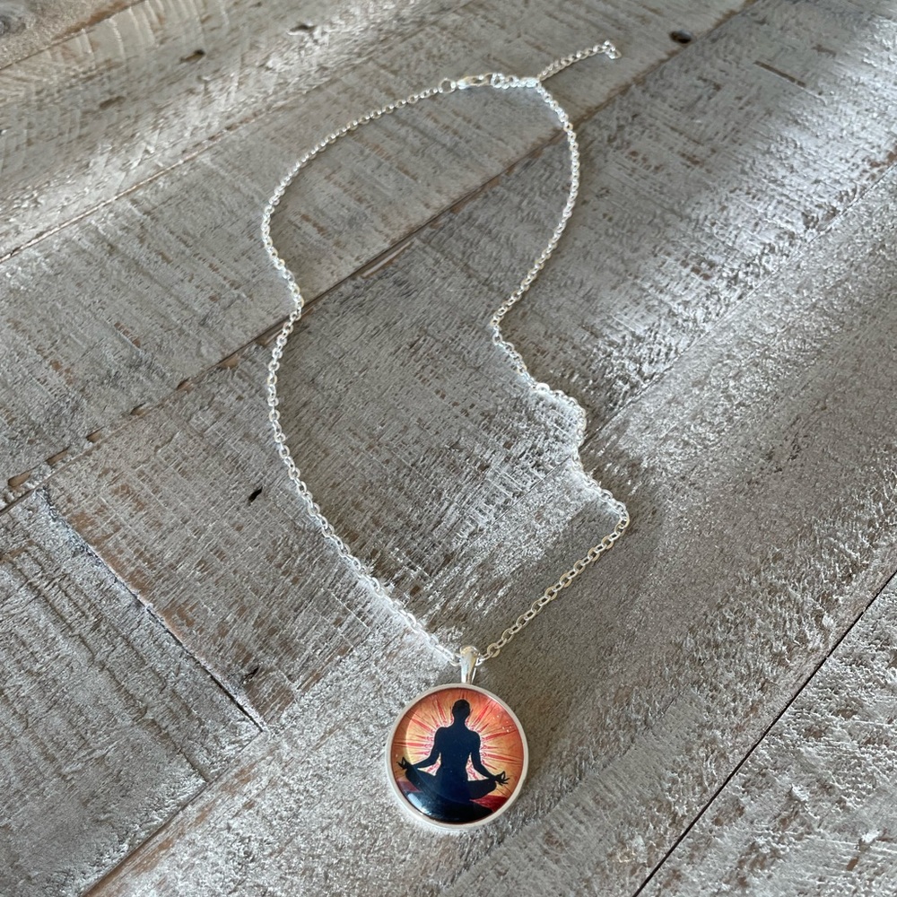 Meditation pendant necklace
